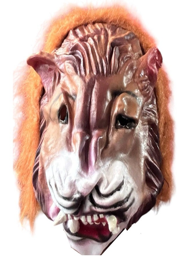 Munmoll Latex Funny Scary Horror Full Face Mask for Costume Prank Party Halloween Holi Function Drama horror mask for men ghost bhoot mask for kids (Tiger design 2)